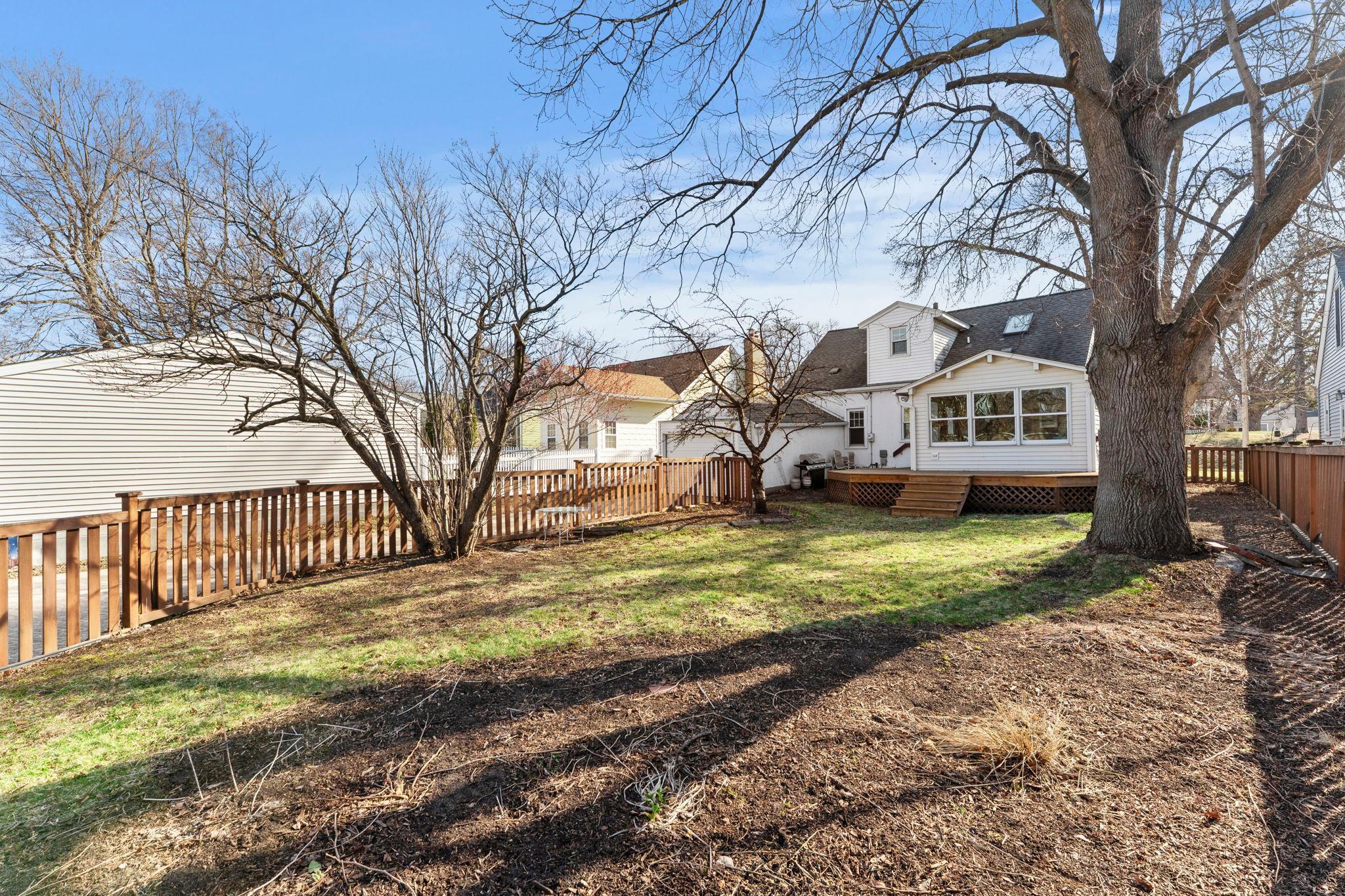 Looking at rear of the home