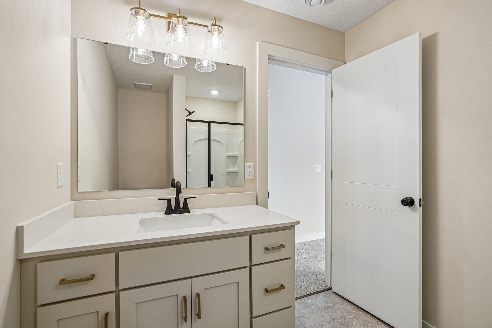 Lower Level bath vanity