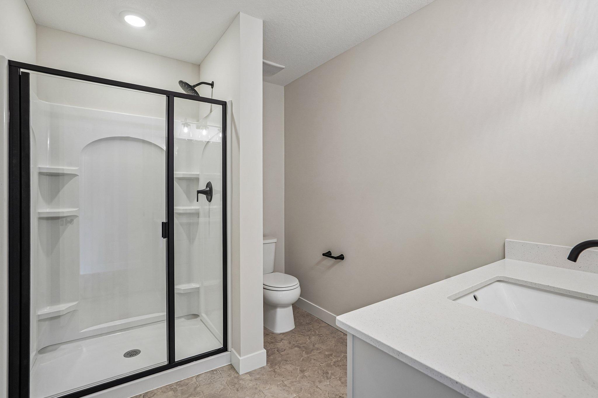 Lower level bath