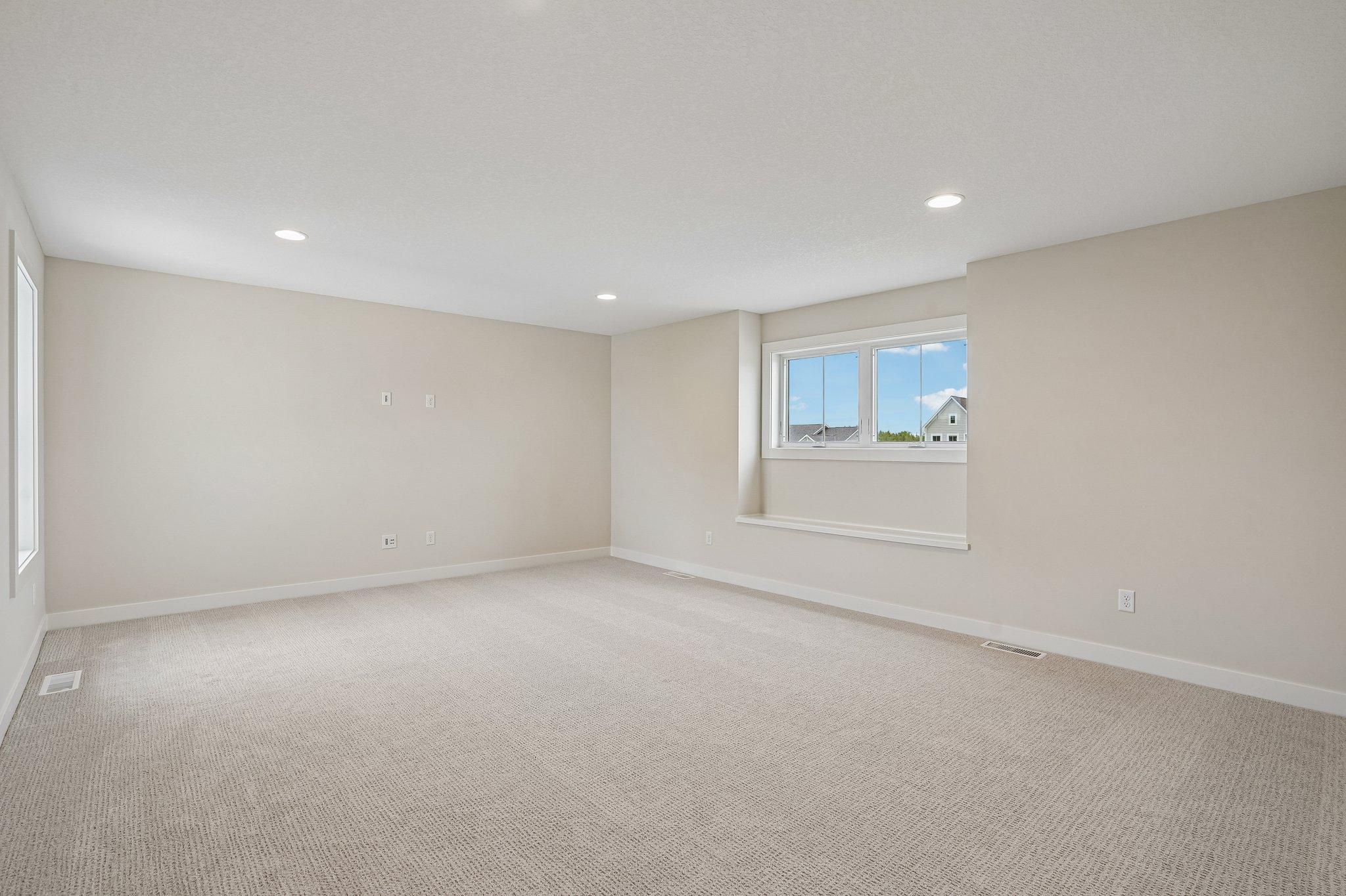 Bonus room above the garage, a secondary hang out!