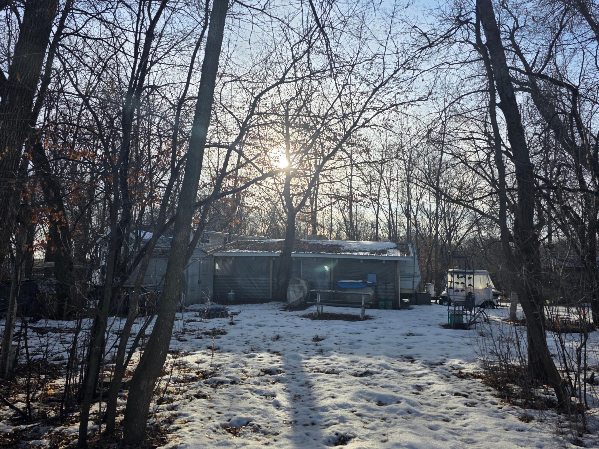 Unit 433 is a fairly private area with lots of trees. RV can be included with sale or removed at time of sale.