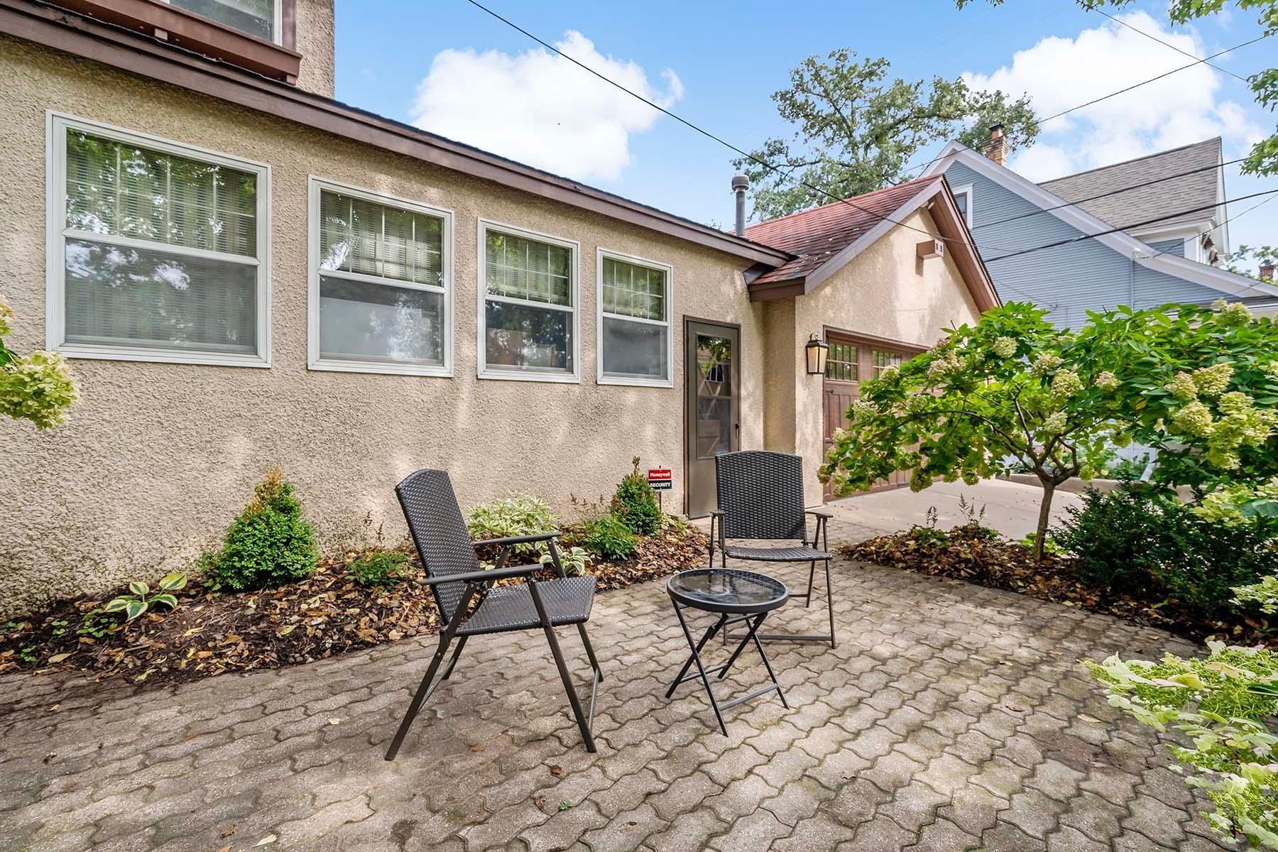 One of several patios to enjoy your morning coffee
