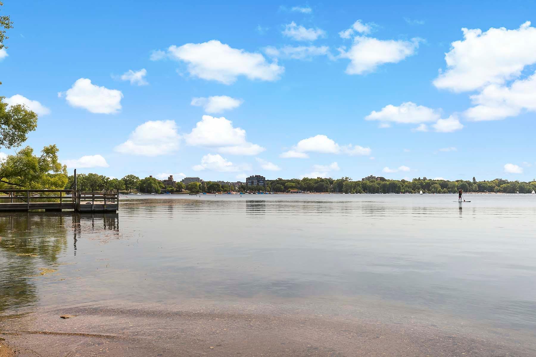 Three blocks to Bde Maka Ska.