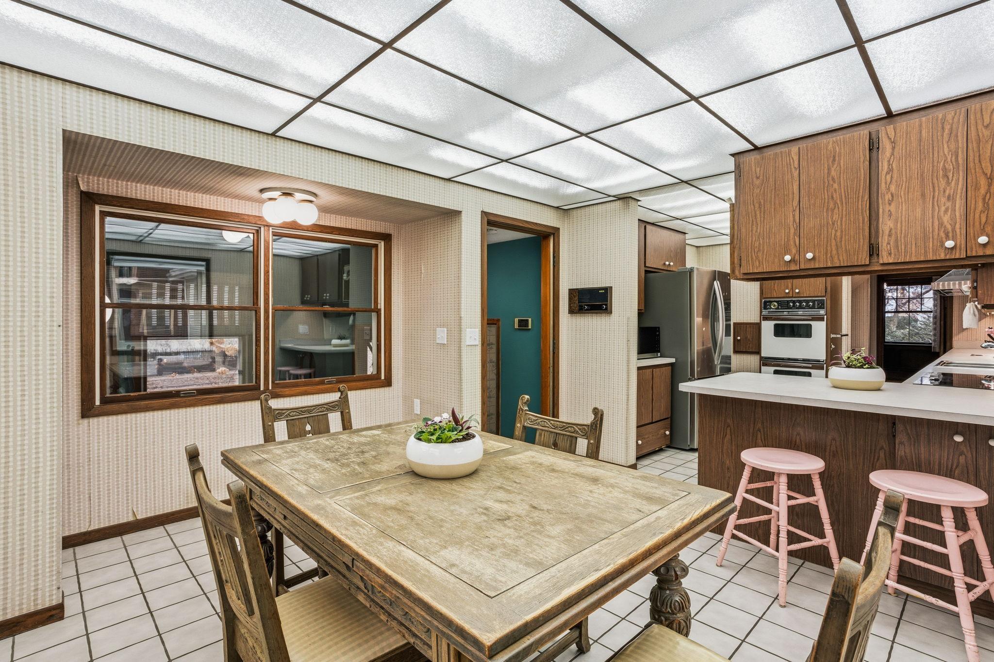 Informal dining in kitchen