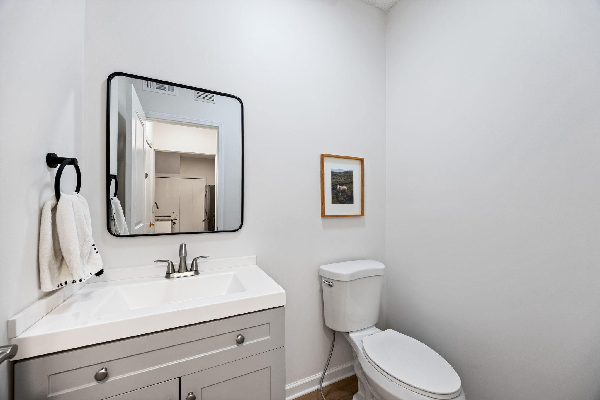 Main level bath remodeled in 2021