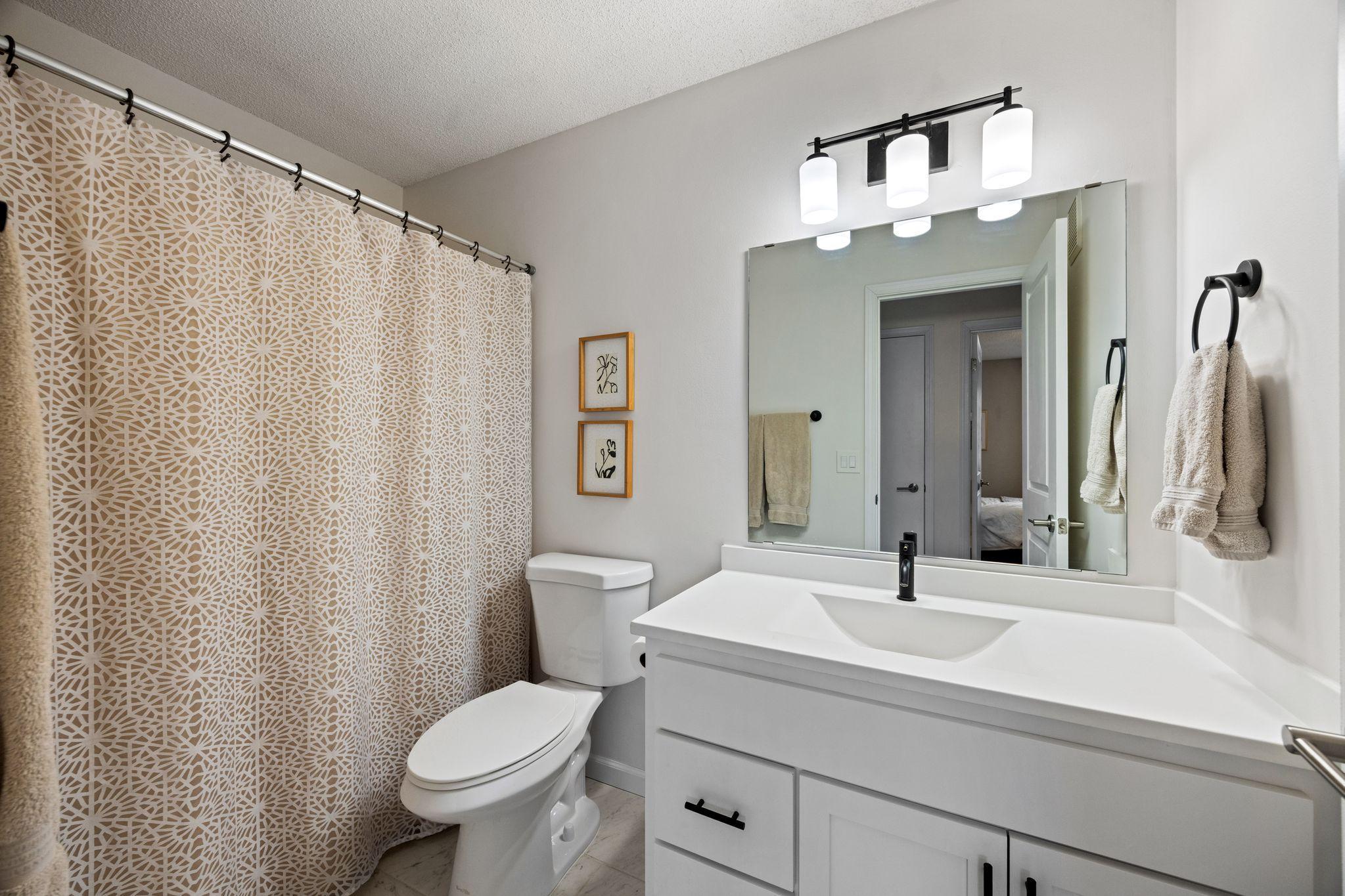 Upper level bath remodeled in 2020