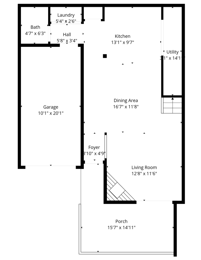 Main level floor plan