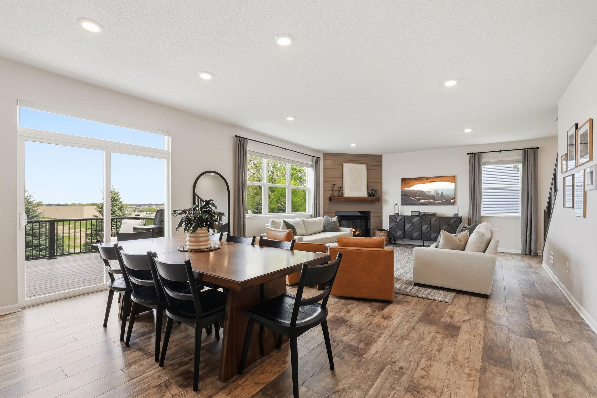 Recessed lighting creates a clean, modern look while providing bright, even illumination in every space.