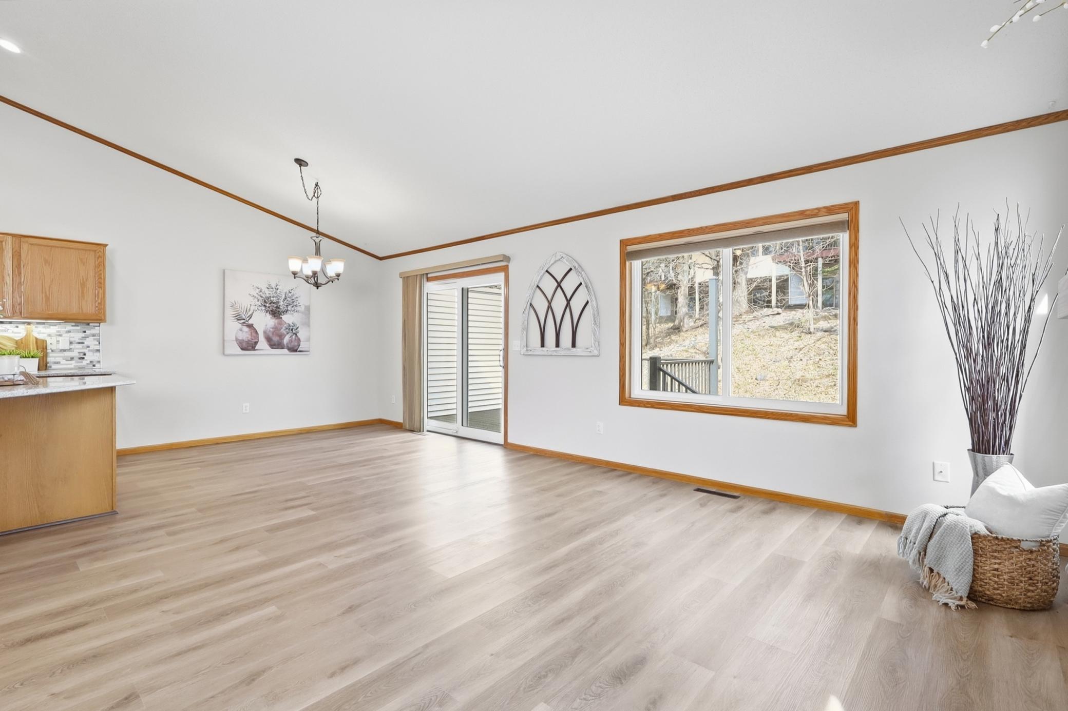 Great space with vaulted ceilings.