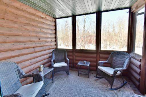 Screen Porch, right off of Dining Room Area