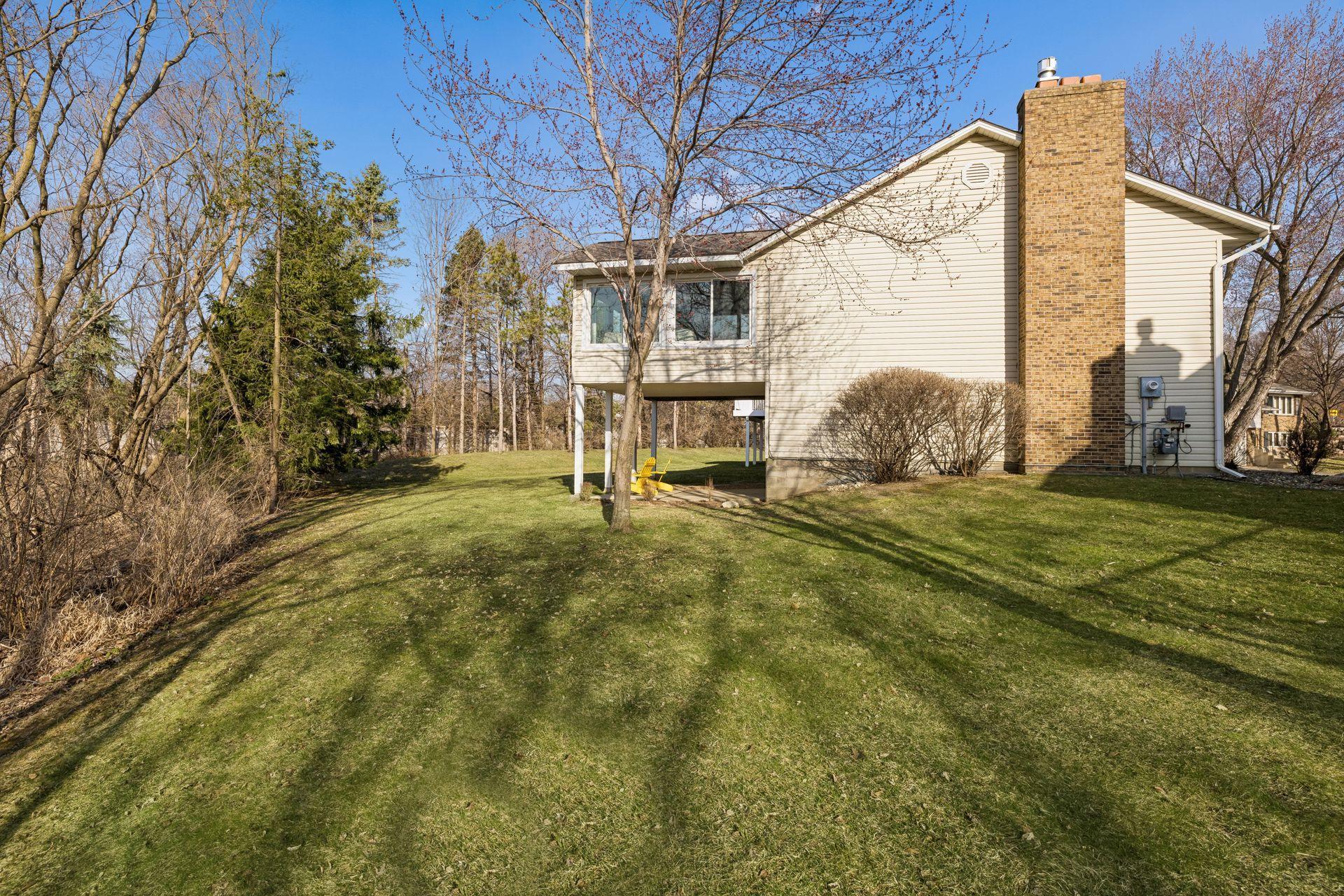 Huge side yard and great backyard for playing