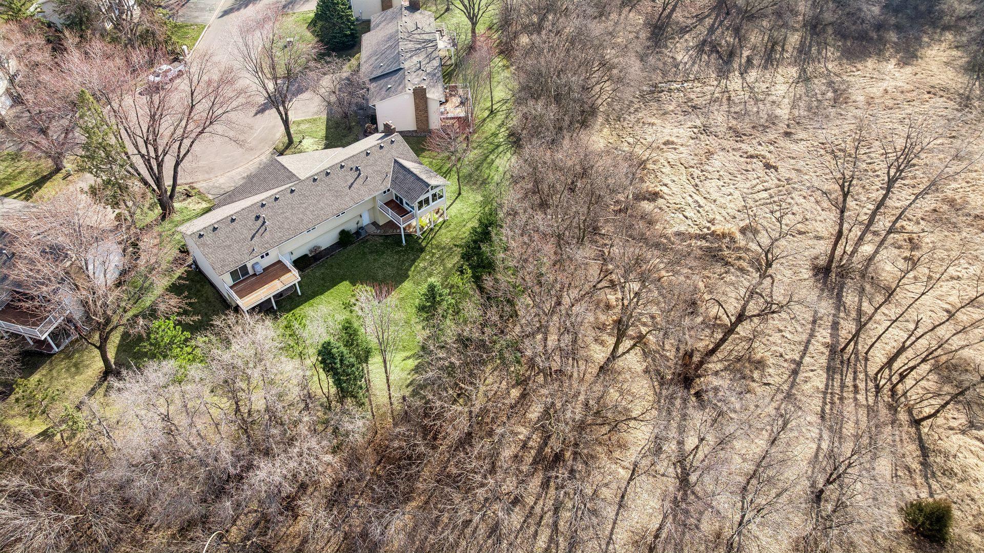 Wetlands behind the home