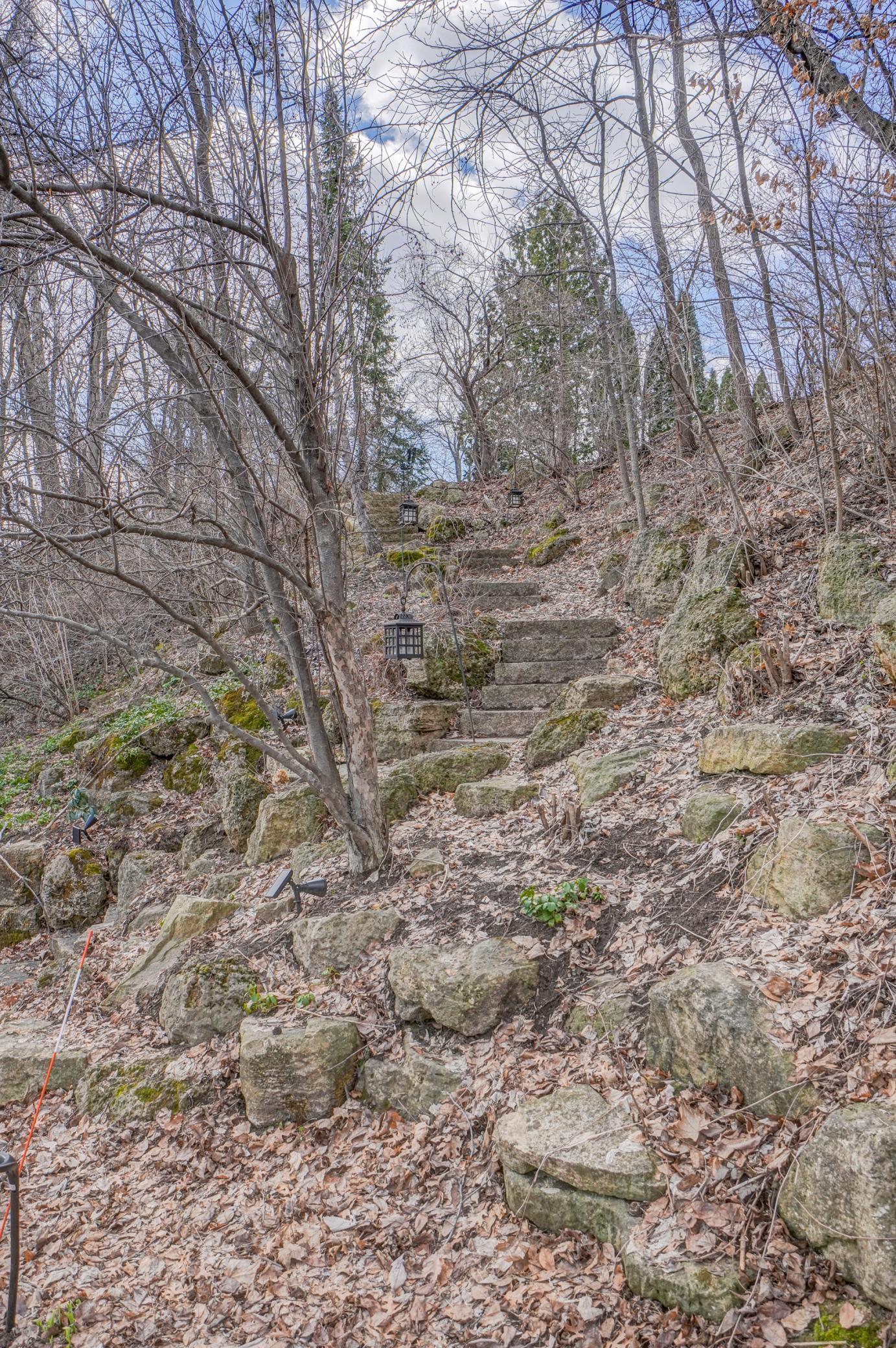 Staircase up to Broadway St.