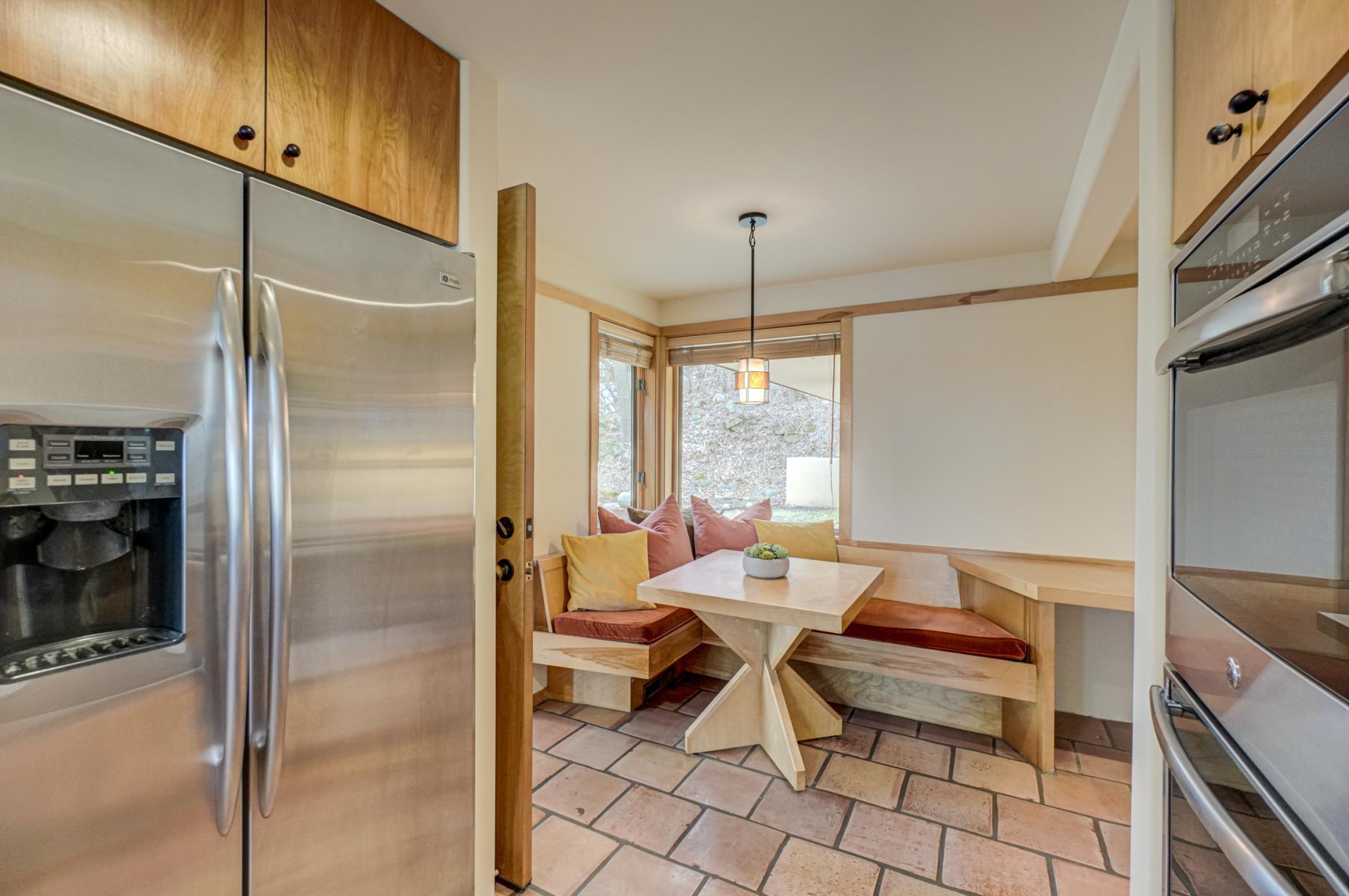 Breakfast nook with built in seating
