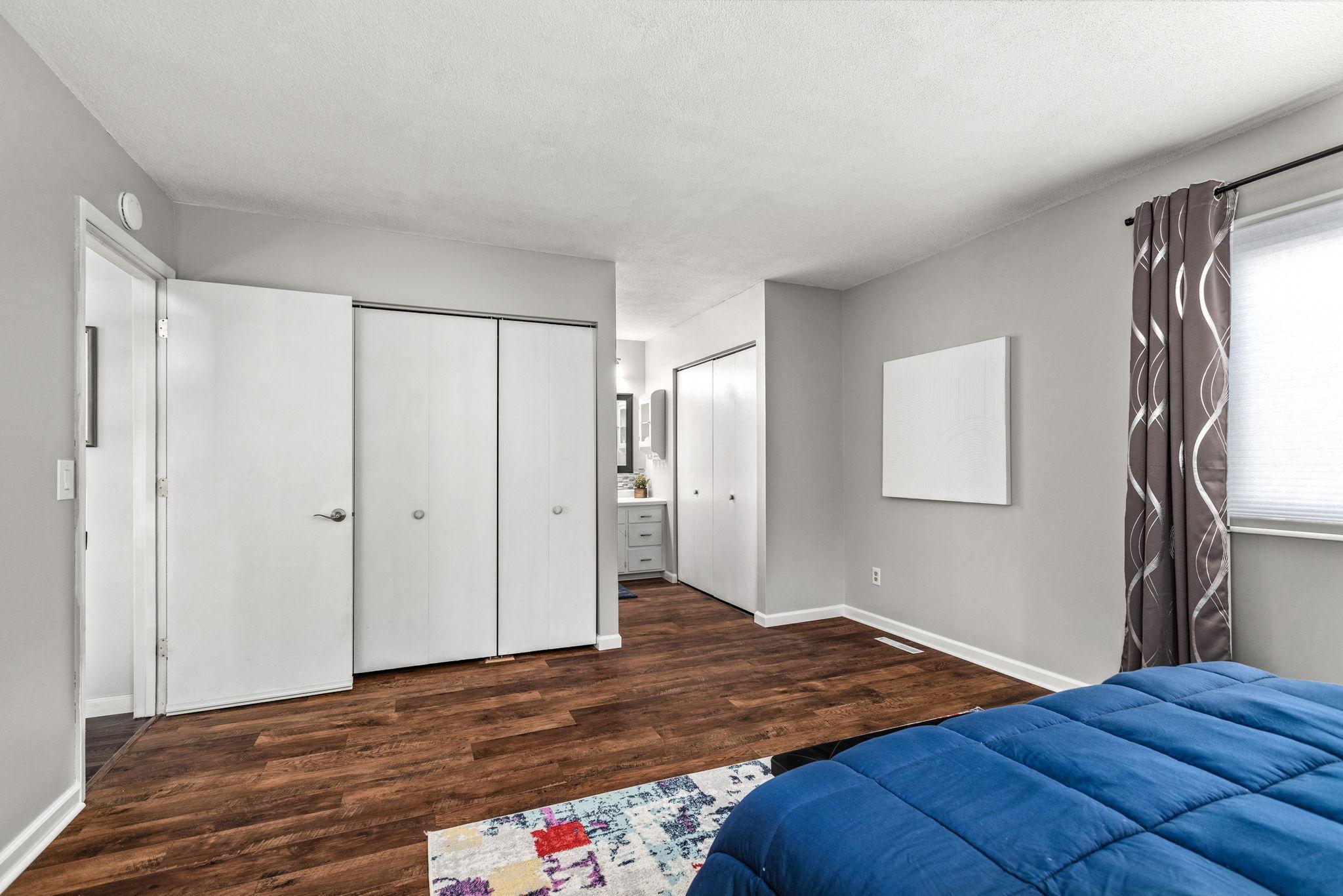 Large primary on the main floor