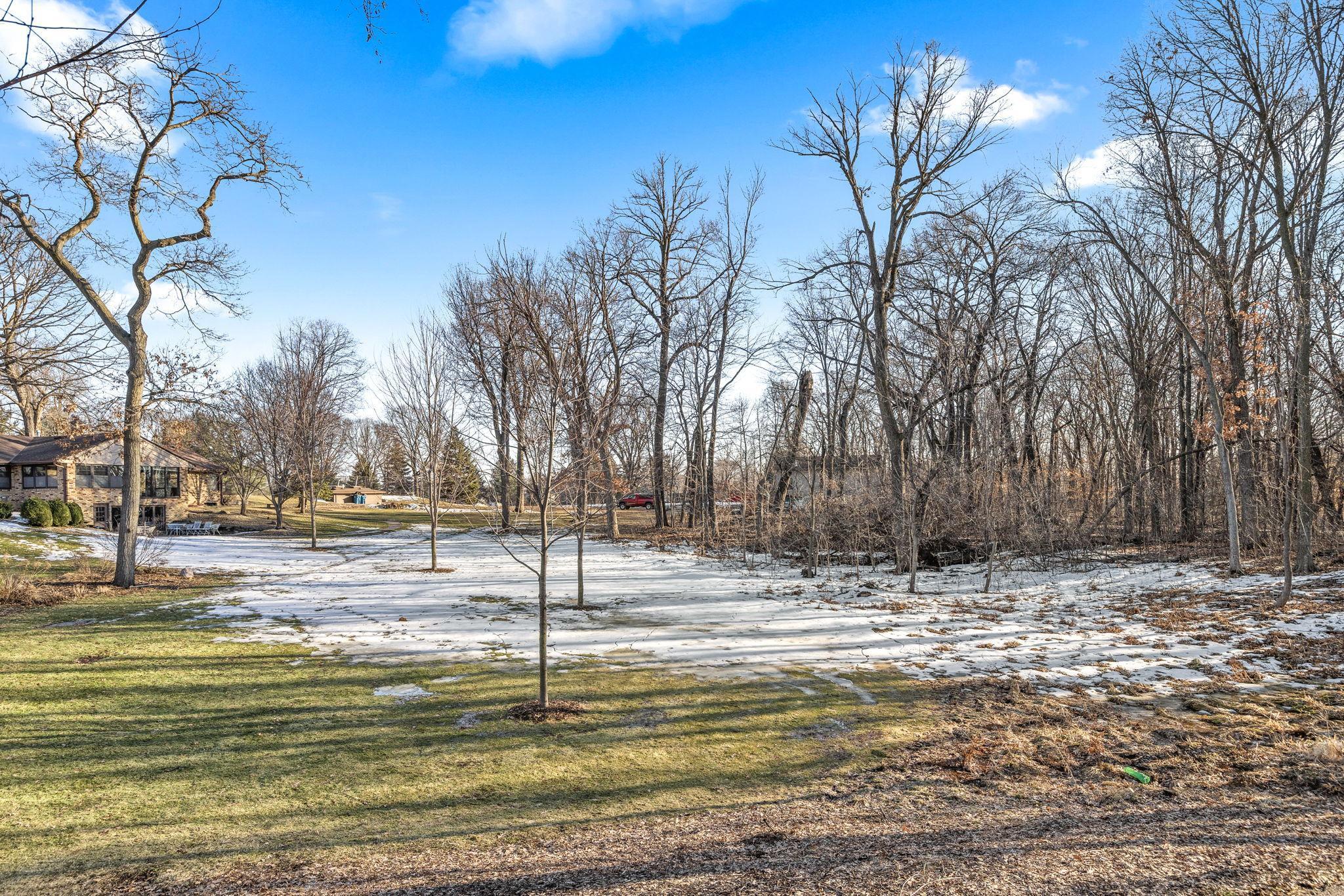great green space right outside your door - that someone else has to mow!