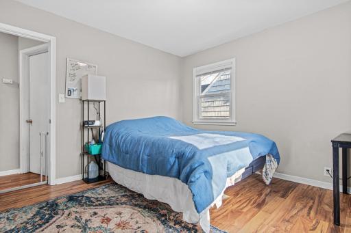 One of two comfortable bedrooms on the main floor