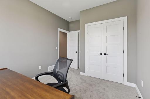 The guest bedroom with private access to a guest bath