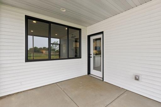 Large windows and a glass door bring the southern exposure inside