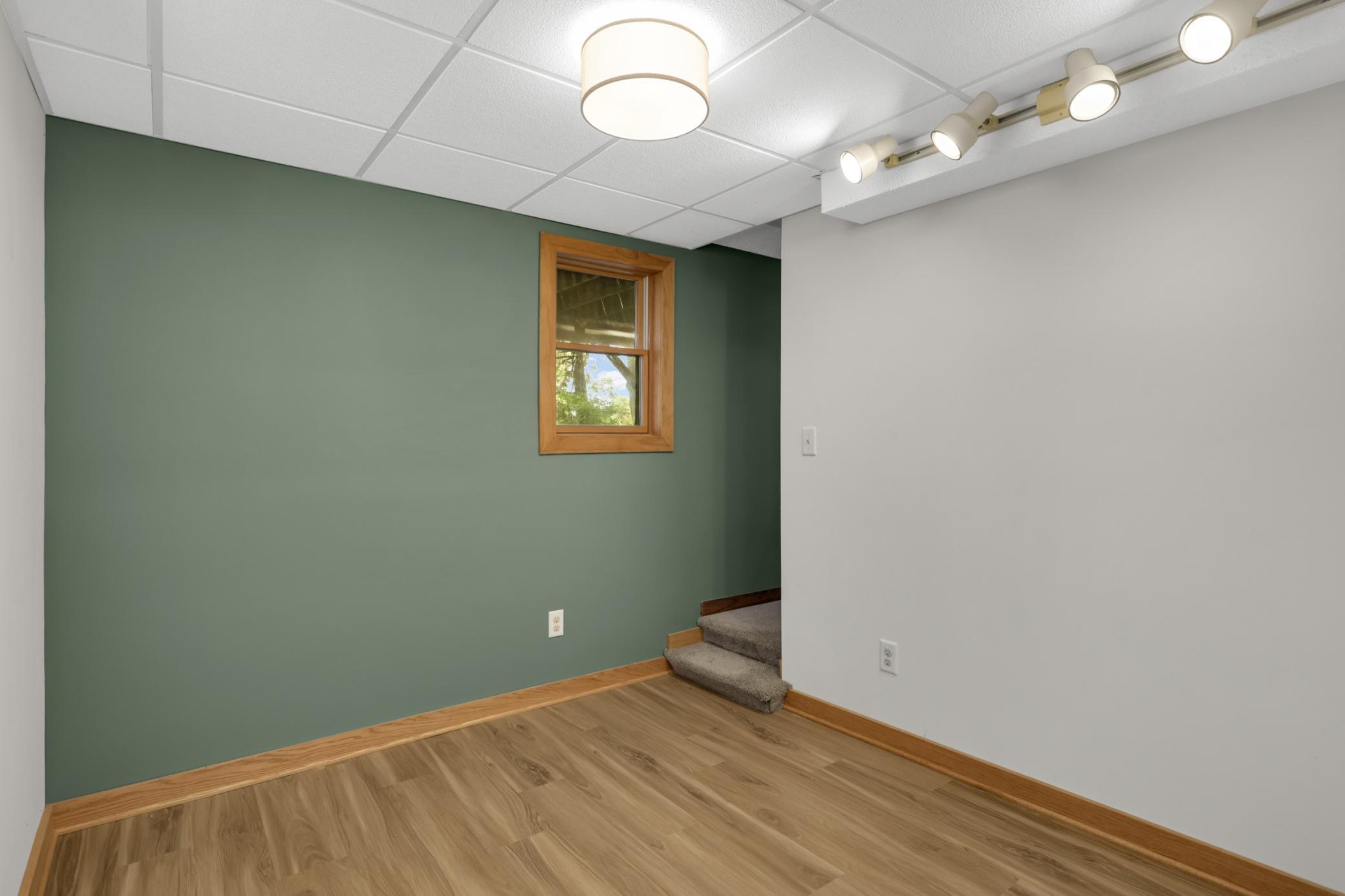 Flex space at the back of the house is perfect for a home office or playroom