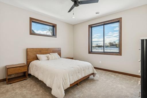 A large owners suite with tons of natural light