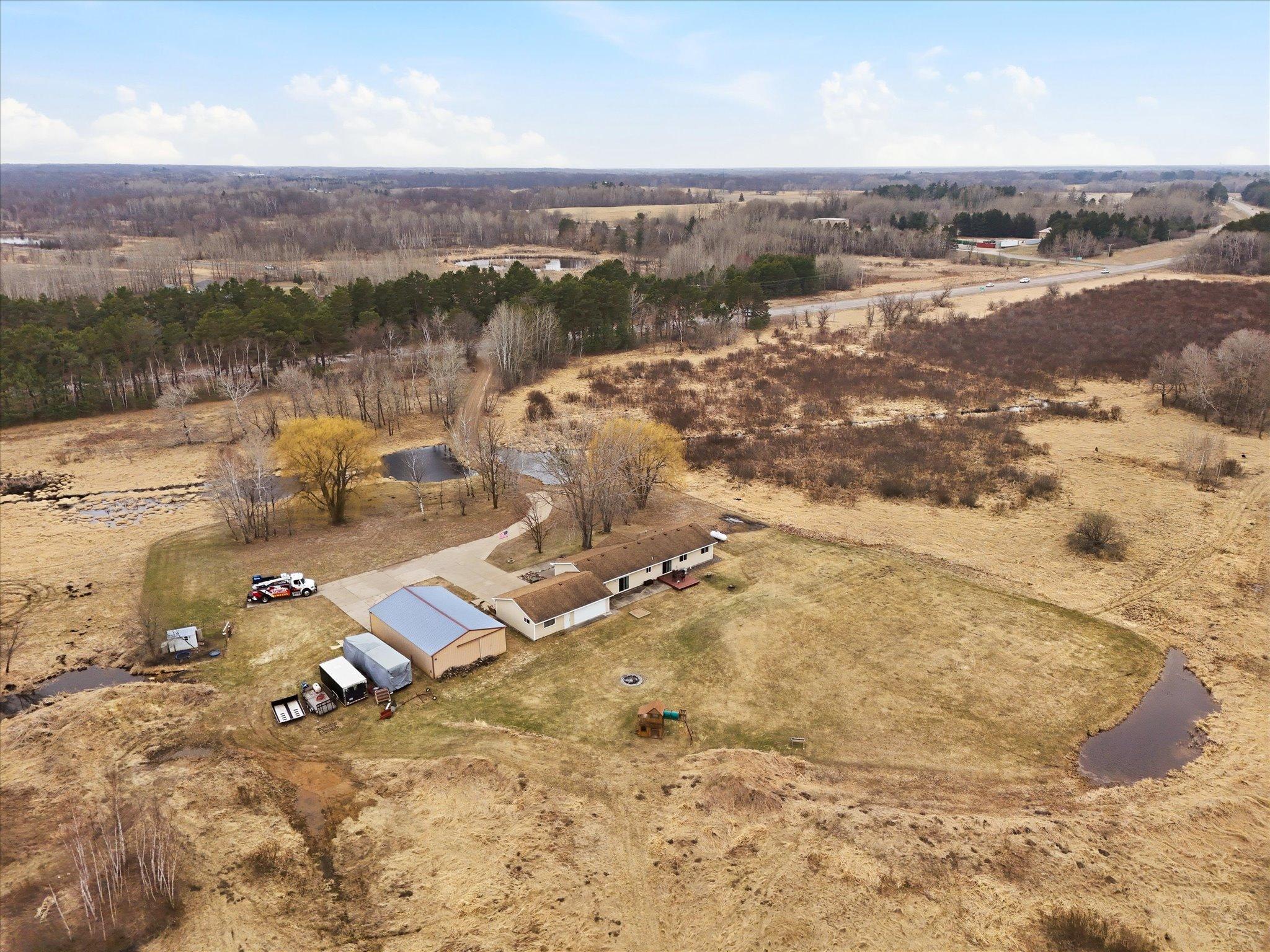 A setting that offers both space and accessibility to everyday amenities.