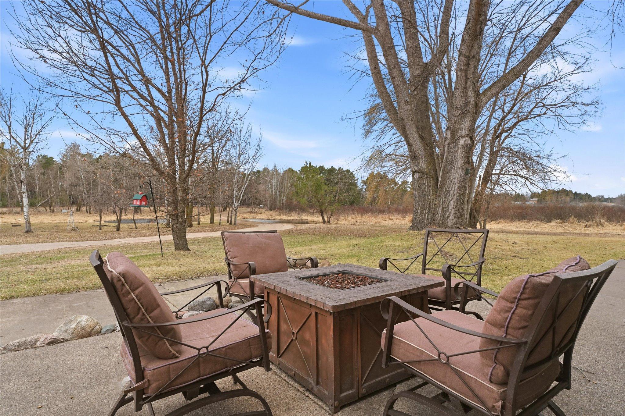 Relax and enjoy the view from the patio.