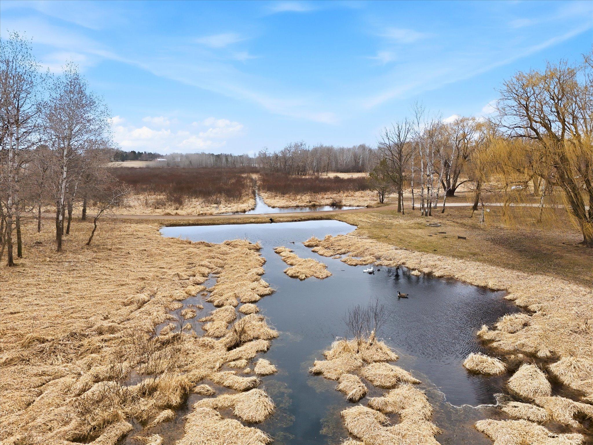 Creek running through the property.