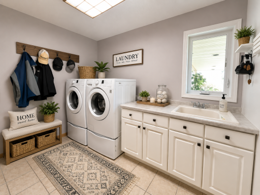Virtually Staged* Main Floor Laundry/Mud Room
