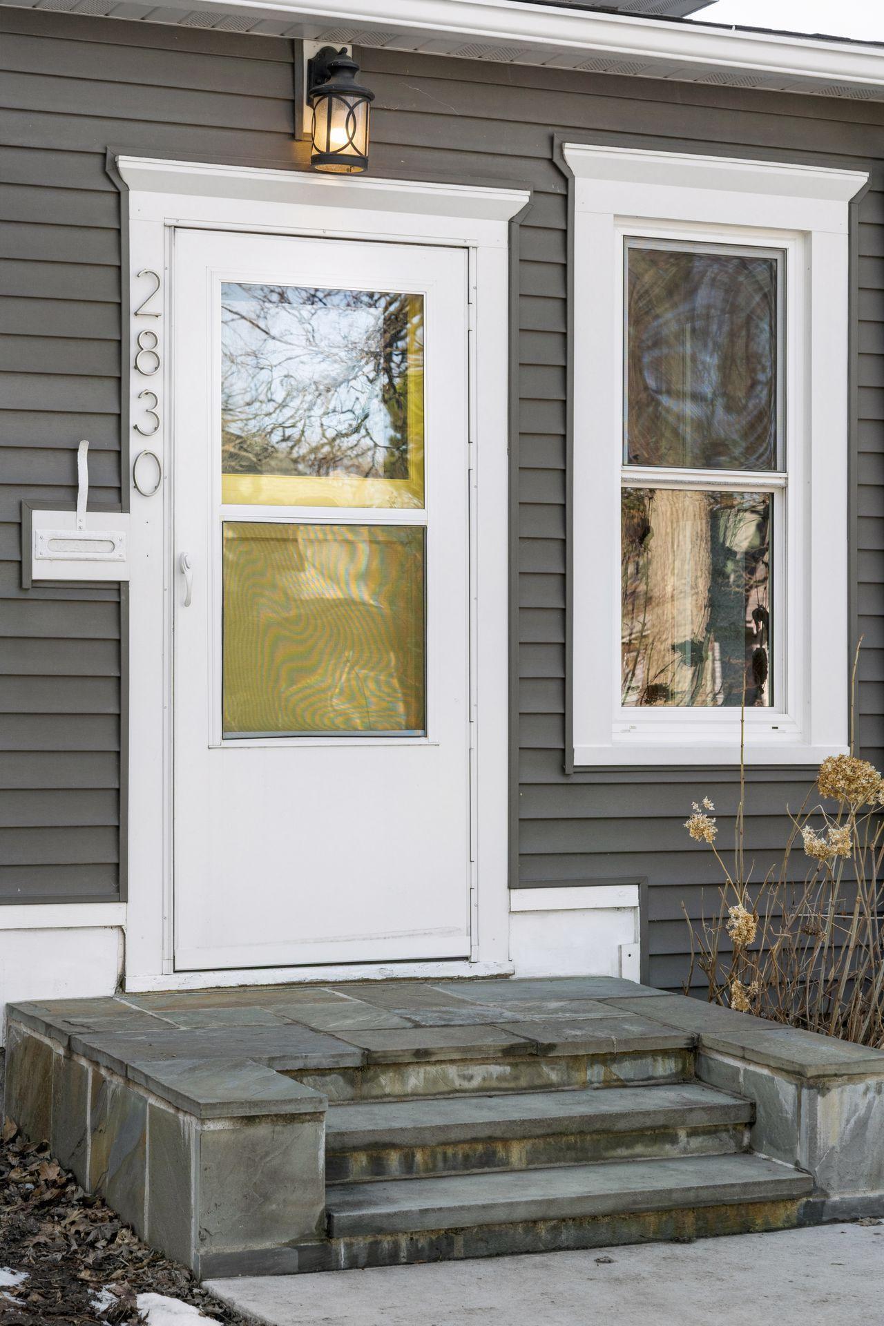 Newer blue stone steps
