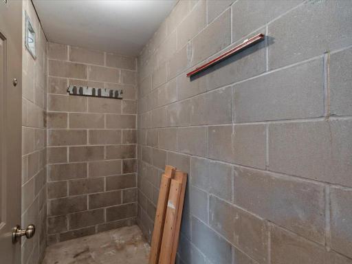 A dedicated storm shelter provides added peace of mind and secure storage space.