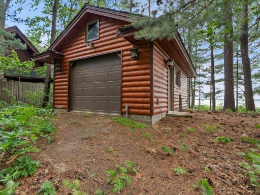 The boathouse provides convenient storage for waterfront essentials, keeping equipment organized and close at hand.