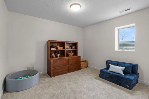The 4th bedroom is also in the lower level. Both bedrooms features plush carpet and nice size closets.