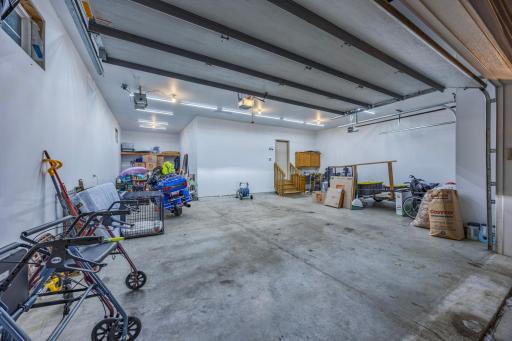 Huge garage with plenty of storage space!