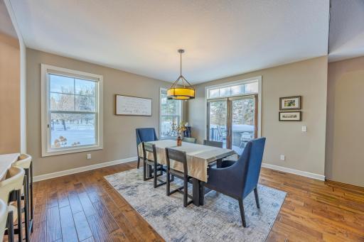 Open dining room with tons of natural light!