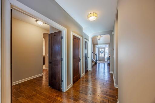 Main floor hallway view from Living room to entryway