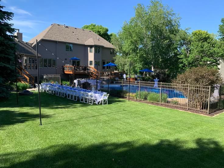 Back yard toward house