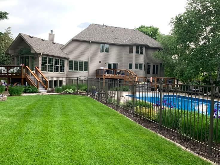 Backyard toward house