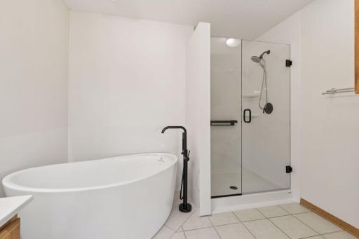 New bathtub shower and fixtures