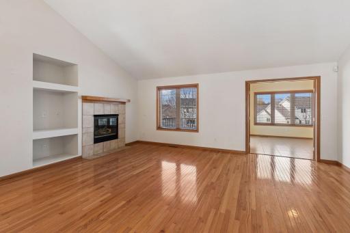 Gleaming solid hardwood floors