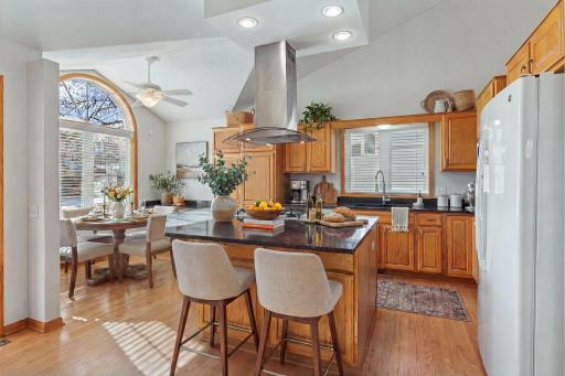 Updated and expanded kitchen