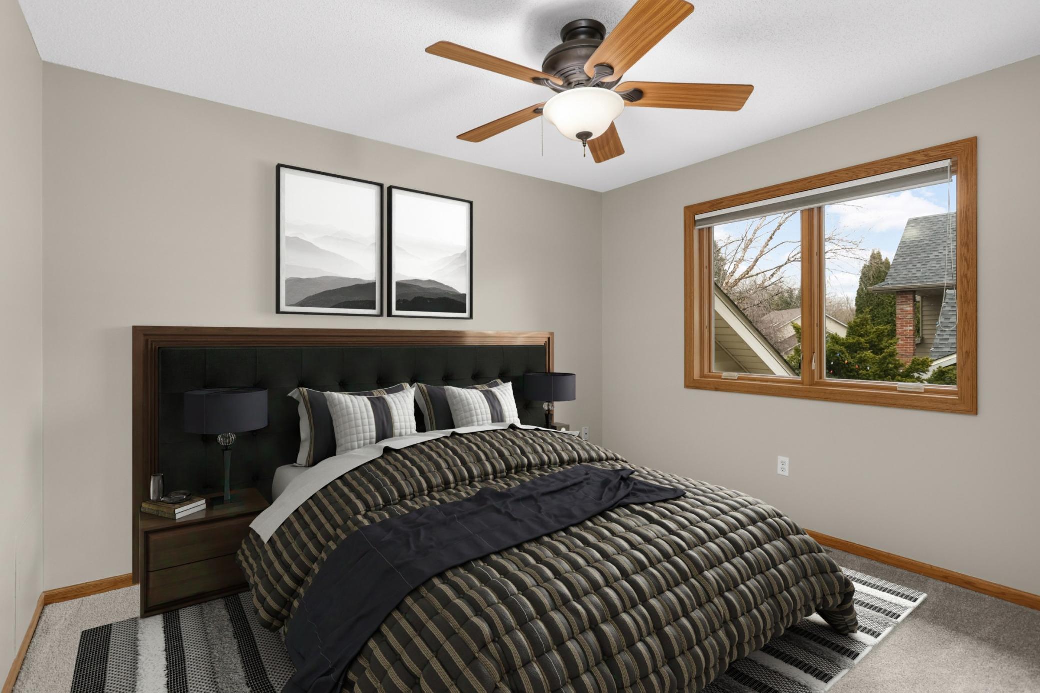 Virtually Staged. East side bedroom.