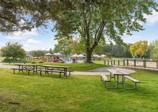 Round Lake picnic, park and splash pad is easily accessible from 7373 Moonlight Lane.