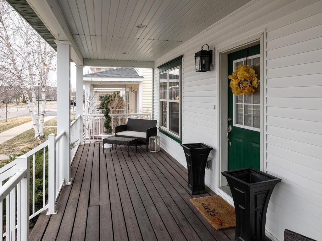 Imagine all the memories you can make on this spacious front porch!