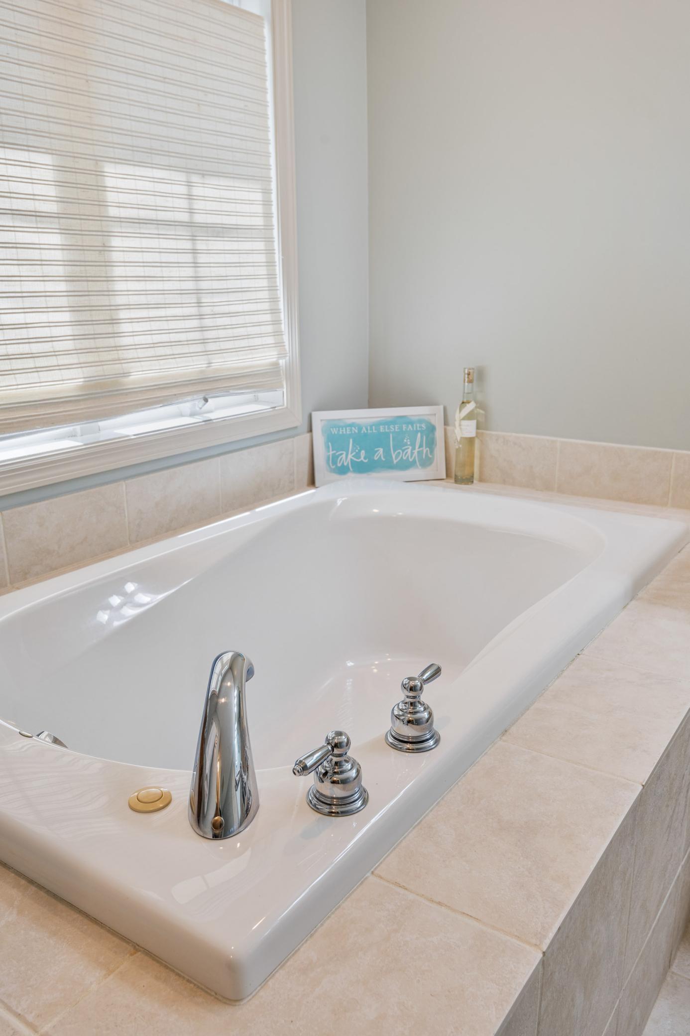 Separate tub and shower