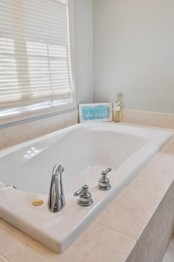 Separate tub and shower