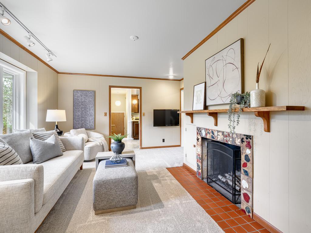 Warm and welcoming family room