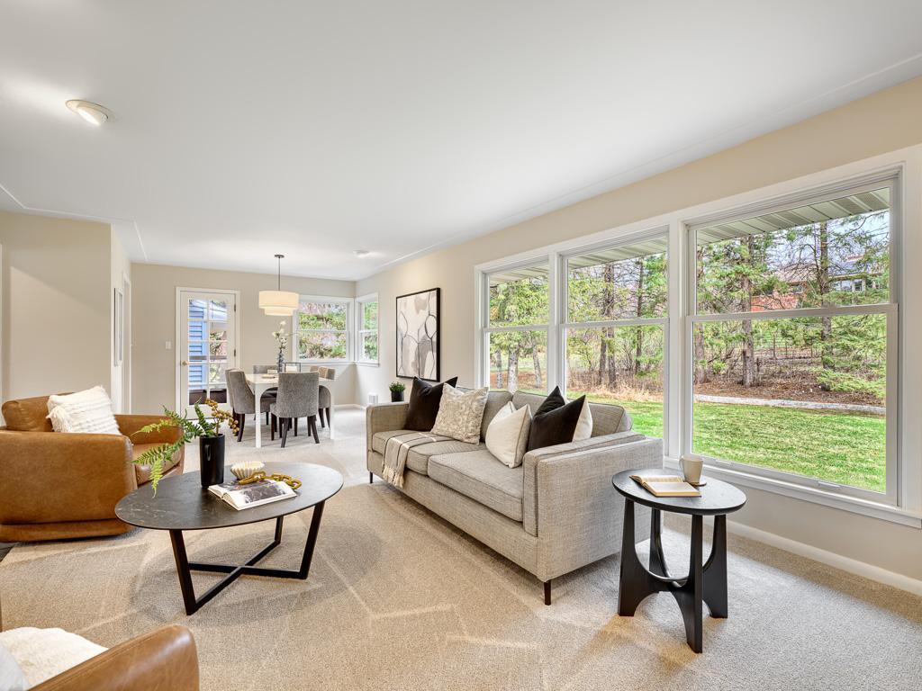 Entertain with ease in the connected living and dining rooms