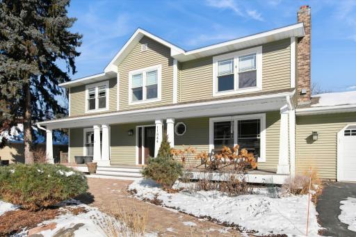 Awesome front porch and front entry walk up
