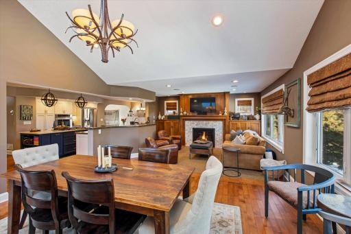 Angle 2 from formal dining room to living room & kitchen
